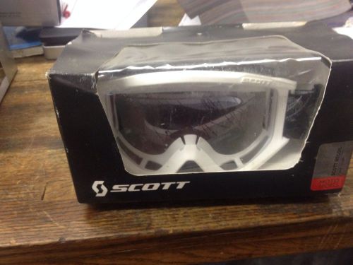 Scott recoil motocross goggles white