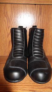 Joe rocket womens trixie low cut leather street motorcycle boots size 8