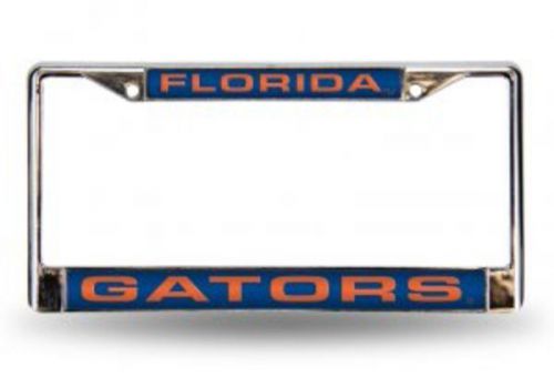 Florida gators laser chrome license plate frame