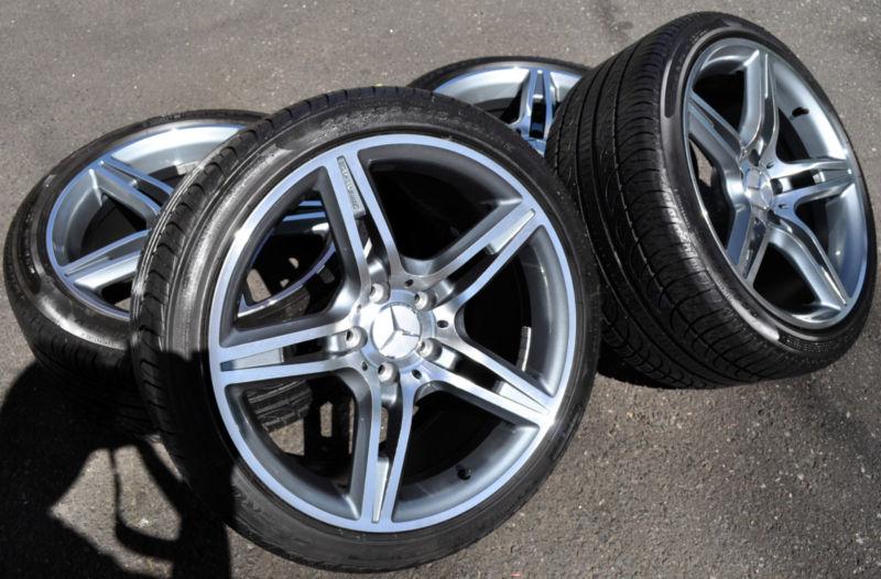 ★ mercedes 18 in 63 rims pirelli mo staggerd  tires fits clk e350 e500 e550 amg