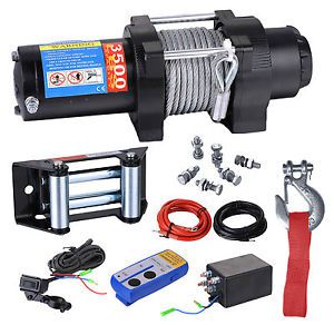 Biz tow recovery winch 3500lbs capacity electric winch for atv/utv,3500d-1