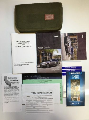 2013 jeep grand cherokee owners manual set free same day shipping! #0432