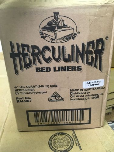 Herculiner truck bed liners black  hal1b7  lot of 4 quarts