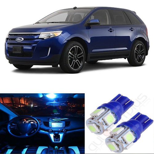 12x aqua ice blue led full interior light kit package for ford edge 2011-2014 us