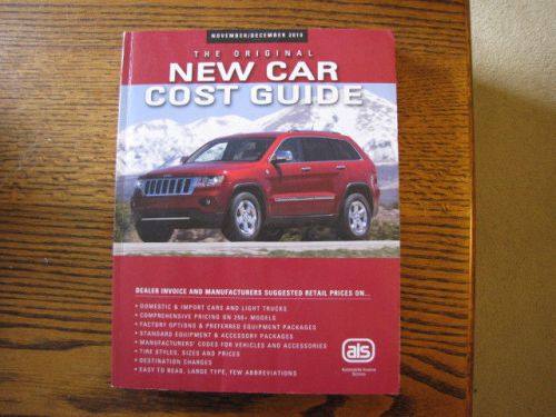 The original new car cost guide - november/december 2010