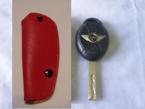 Car key remote fob glove cover red (fits: mini cooper)