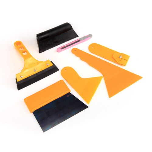 7pcs car window tools kit for auto film tinting scraper application installation