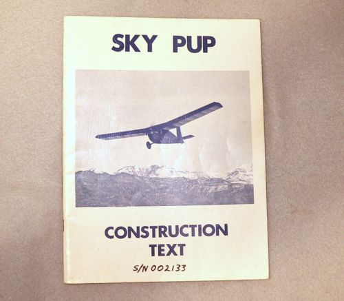 Sky pup aircraft construction plans