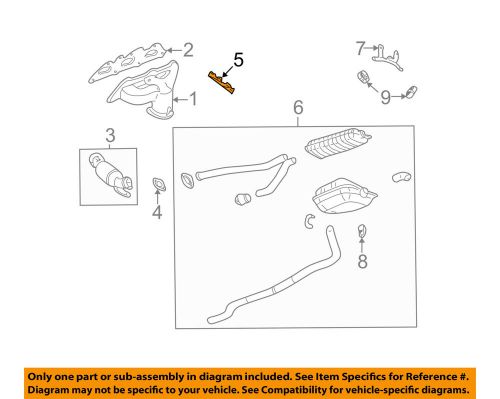 Cadillac gm oem 03-04 cts 3.2l-v6 exhaust-converter bracket 15143600