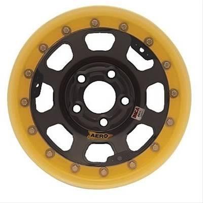 Aero race wheels 33-174230 33 series black roll-formed beadlock wheels 3"