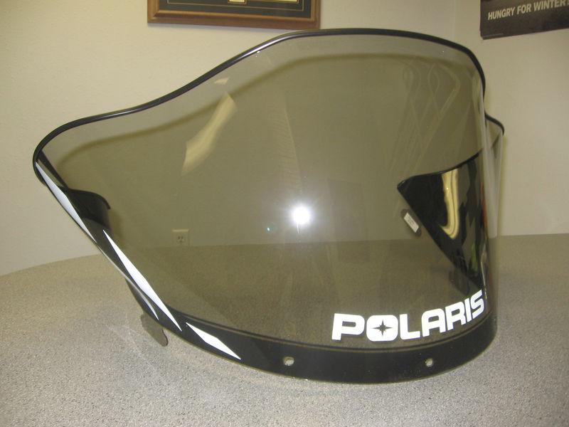 Polaris snowmobile low smoke black/white edge chassis windshield