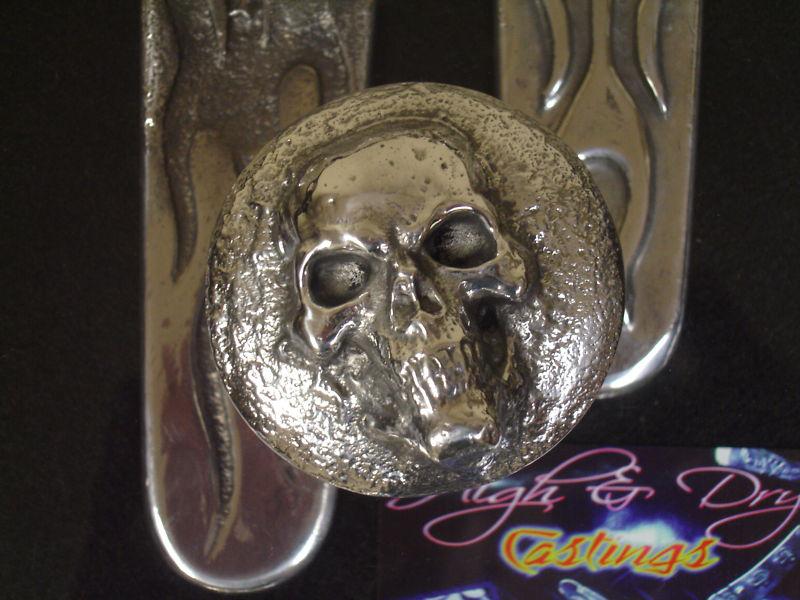 Harley gas cap cover/emblem..custom casted..buried skull