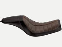 Harley davidson dyna roland sands design black and brown enzo 2-up seat