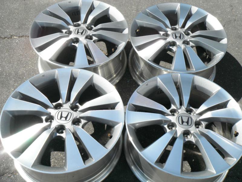 17" honda accord coupe sedan silver factory oe wheels rims oem set 4 caps nice  