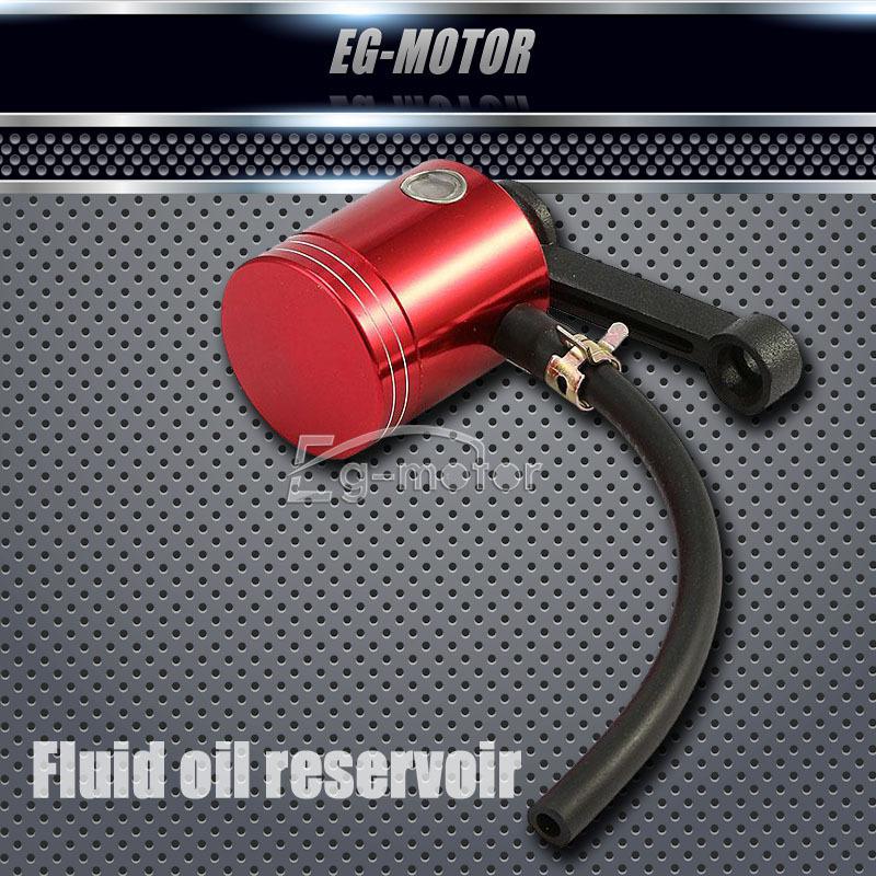 Motorcycle brake clutch oil fluid reservoir front for honda kawasaki suzuki red
