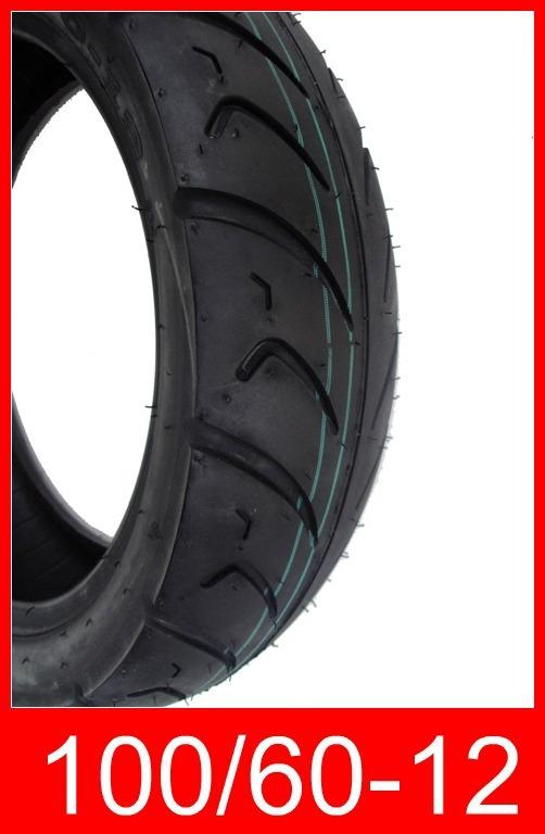 Tubeless tire 100/60-12 front/rear on road motorcycle scooter moped