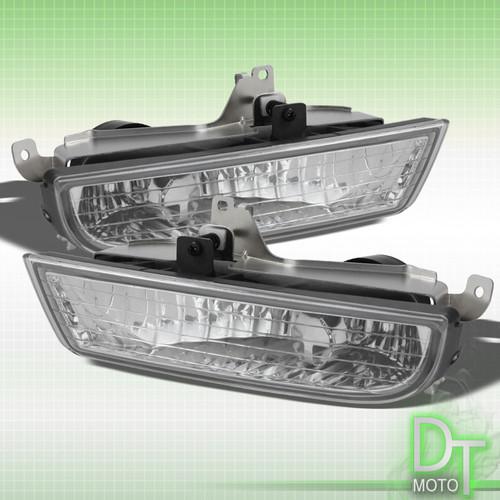 97-01 prelude chrome bumper fog lights lamp +switch/relay replacement left+right