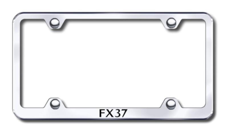 Infiniti fx37 wide body laser etched chrome license plate frame -metal made in