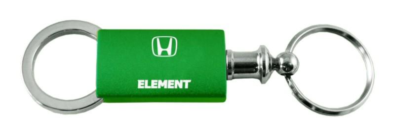 Honda element green anodized aluminum valet keychain / key fob engraved in usa