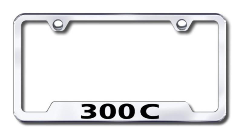 Chrysler 300c engraved chrome cut-out license plate frame gf.30c.ec made in usa