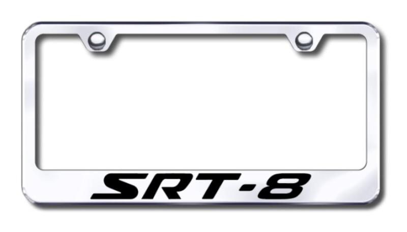 Chrysler srt8  engraved chrome license plate frame -metal made in usa genuine