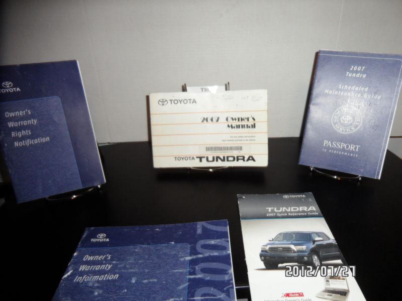 2007 toyota tundra oem owners manual--fast free shipping to all 50 states