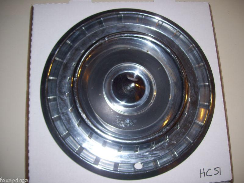 1958 chrysler hub cap - 14" - stainless    -    hc51