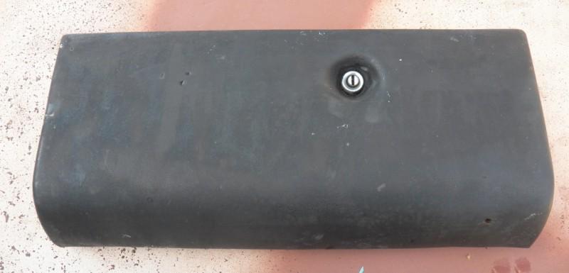 1961-1967 ford econoline glove box door with pad, lock, and hinges oem