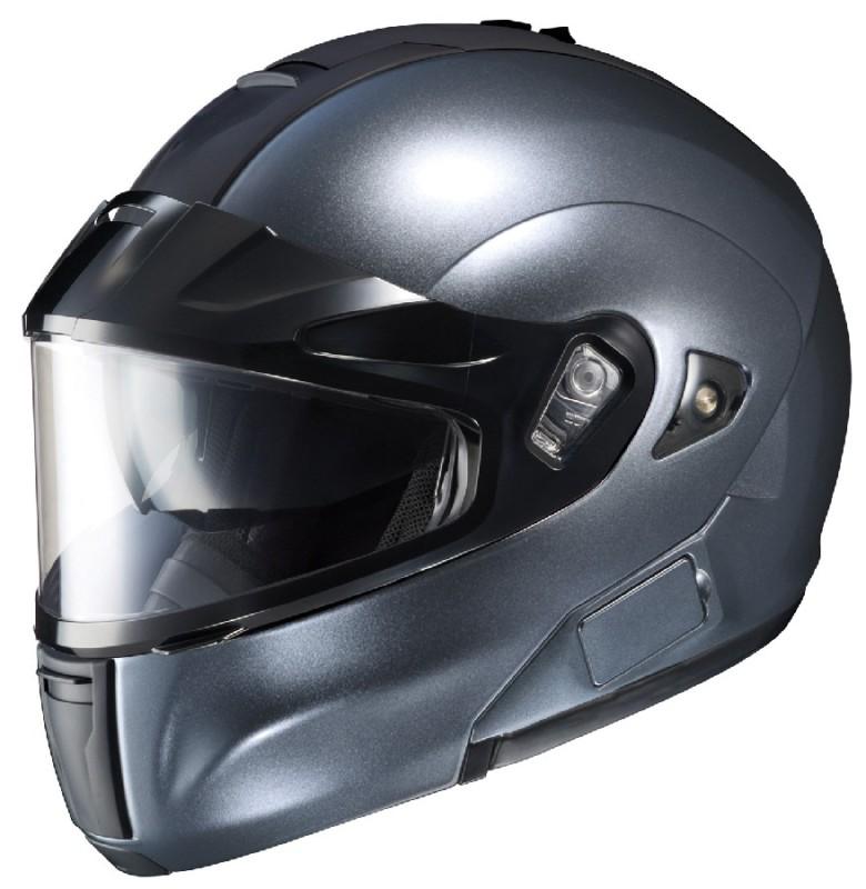 Hjc is-max bt anthracite 2xl dual lens snowmobile snow modular ismax new helmet