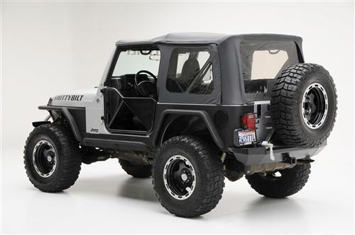 Jeep tj soft top for wranglers 97-06 w/ 1/2 doors tinted wdw smittybilt spice