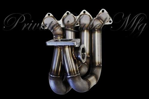 Plm power driven t3 top mount turbo manifold h-swap h22a prelude integra civic