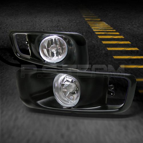 99-00 honda civic 2/3/4dr bumper clear fog lights lamps w/switch left+right