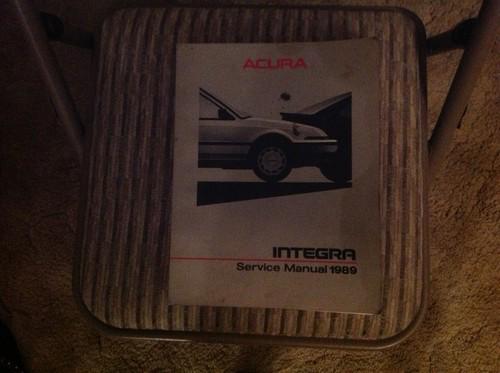 Acura shop service manual, factory manual, 1989