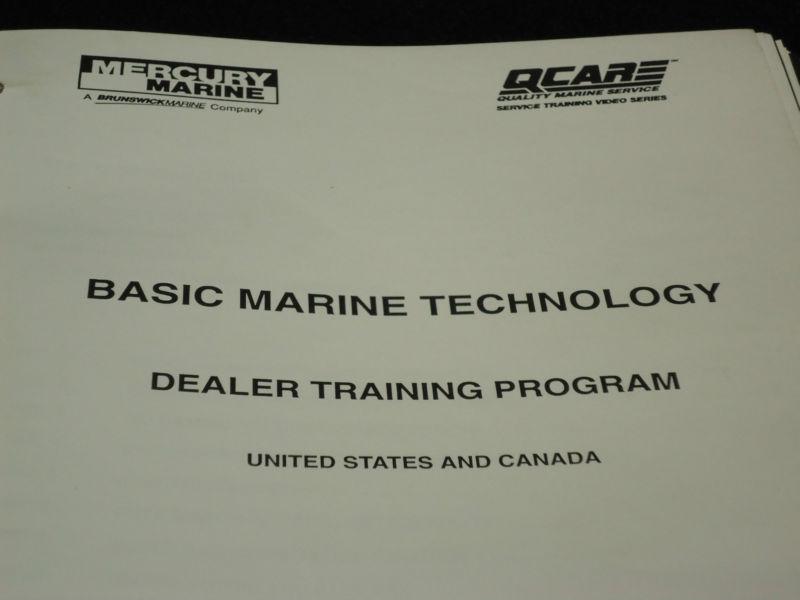 1983 mercury dealer training program manual# 90-823721-10-893 service tech