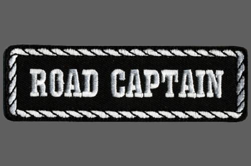 Road captain embroidered patch 4 inch biker patch