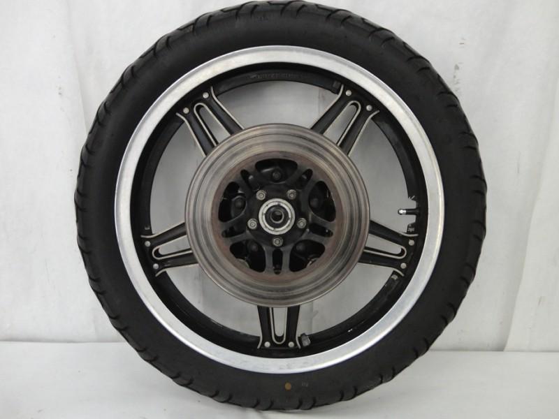 1980-1983 honda goldwing gl1100 front wheel, rim, tire, rotors, & axle 3159