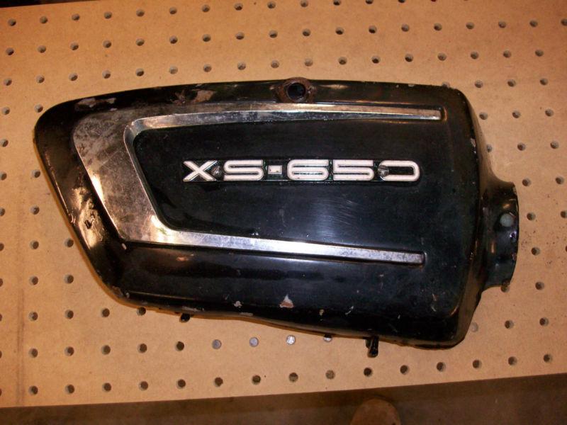 Vintage yamaha motorcycle xs-650 metal right side cover 