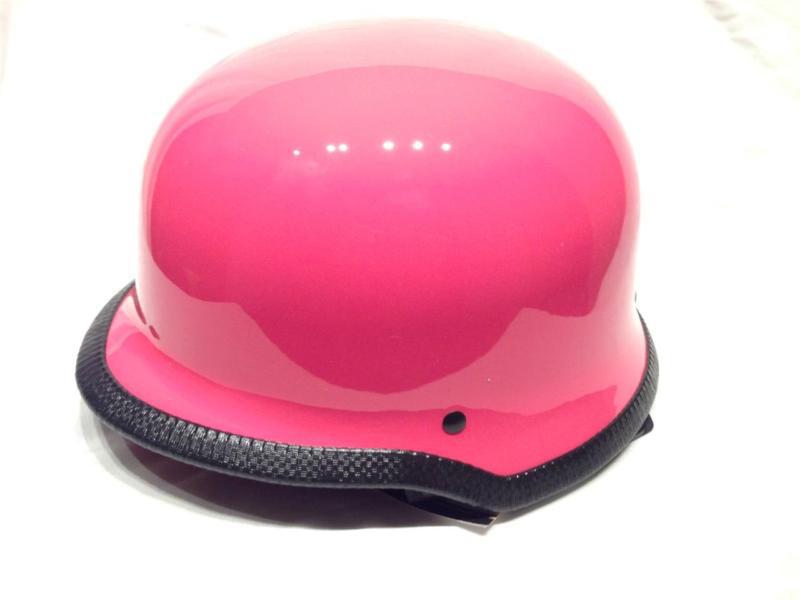 Women's pink german style motorcycle helmet dot approved size xs 53-54 cm new