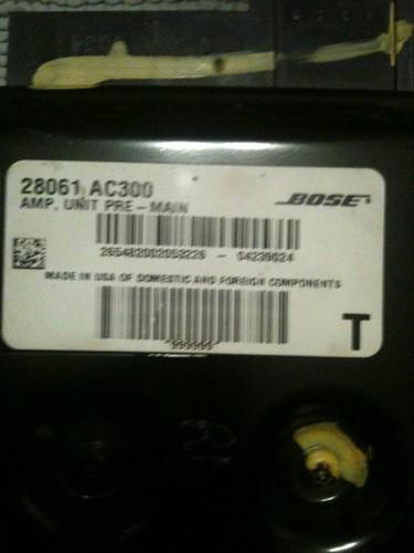 Bose car amplifier