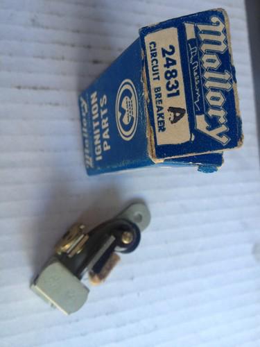 Vintage nos mallory circuit breaker points for distributor rat rod 24831a
