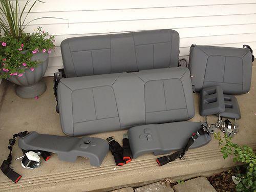 2011-2012 ford super duty rear seat, head rest seat belt side seat free shipping