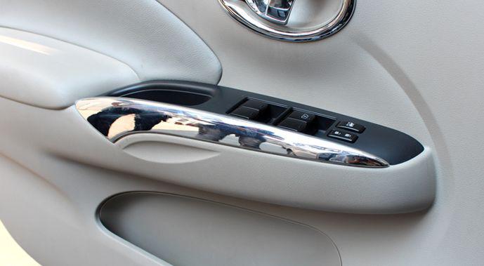 Bright chrome inside door trim fit for 2012 2013 nissan versa / almera sedan