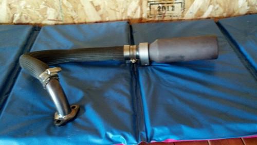 Racing go kart clone big pipe w/muffler and heat sleeve.