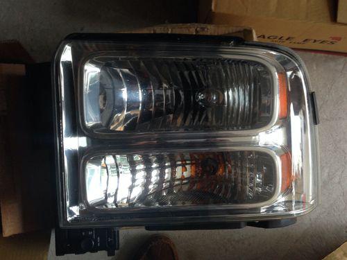 05-07 ford super duty pickup truck headlights headlamps pair set