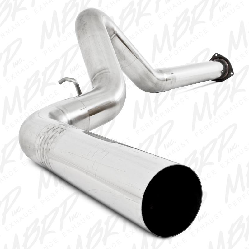 Mbrp 4" exhaust 07-10 chevy gm duramax diesel filter back stainless steel no tip