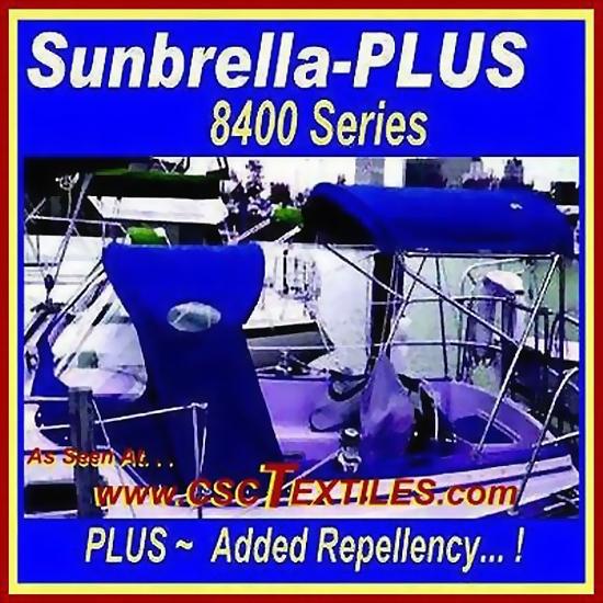 Sunbrella-plus marine 60"w fabric 3yd 8400-uvr ~ for covers, boat, outdoors pro