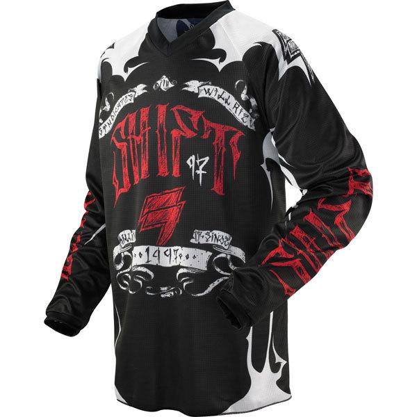 Black/red xl shift racing assault 909 jersey 2013 model