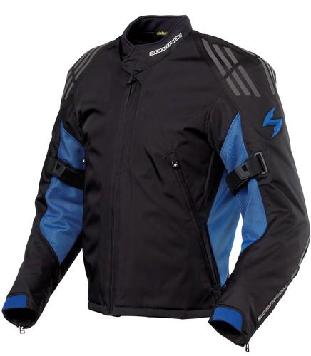 Scorpion intake motorcycle textile jacket blue