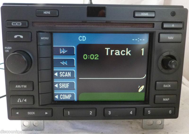 03-06 ford expedition gps navigation radio cd player 4l1t-18k931-ab 