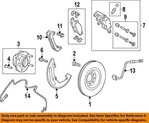 Ford oem w715091s439 disc brake caliper bracket mounting bolt